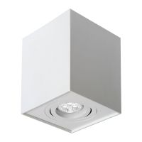 Oprawa natynkowa CHLOE GU10 IP20 97x97x125 kwadratowa biała oczko regulowana | SLIP004005 Wojnarowscy