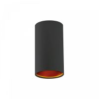 Oprawa CHLOE GU10 IP20 tuba czarna złota oczko nieregulowane | SLIP005002 Wojnarowscy