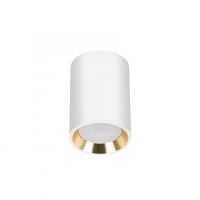 Oprawa CHLOE GU10 MINI n/t GU10 250V IP20 70x100mm biały, środek złoty okrągła | SLIP005015 Wojnarowscy