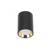 Oprawa CHLOE GU10 MINI n/t GU10 250V IP20 70x100mm czarny, środek złoty okrągła | SLIP005016 Wojnarowscy