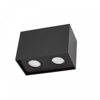 Oprawa CHLOE DUO GU10 X2 n/t GU10 250V IP20 97X185X125mm czarny prostokątna ruchoma | SLIP005036 Wojnarowscy