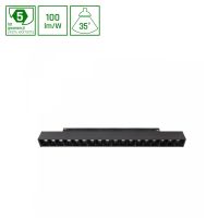 Oprawa LED GRID M  na szynoprzewód 303x23x42mm 17W 35st czarny 5 lat gw. DALI system SHIFT | WLD+40012_DALI Wojnarowscy