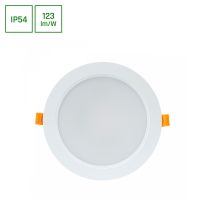 Oprawa downlight DURE 3 18W NW 230V 110st IP54 IK06 170x34 okrągła zas. zintegrowany biały | SLI043008NW_PW Wojnarowscy