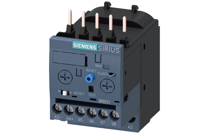 Przekaźnik przeciążeniowy 1...4 A do ochrony silnika wielkość S00, CLASS 5...30 | 3RB3113-4PB0 Siemens
