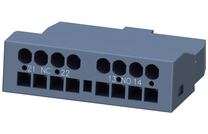 Styk pomocniczy poprzeczny 1NO i 1NC Zaciski sprężynowe Do wyłączników w wielkości S00 do S3 | 3RV2901-2E Siemens