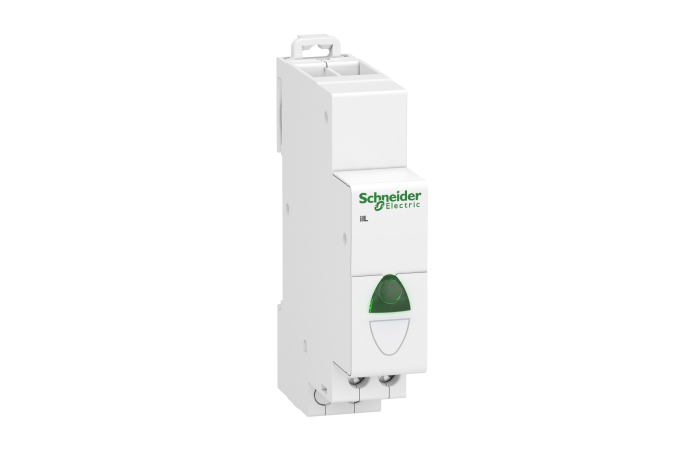 Lampka wskaźnika pojedyncza iIL 110–230VAC, zielona, Acti 9 | A9E18321 Schneider Electric