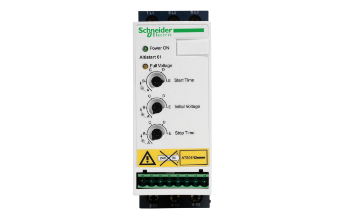 Układ łagodnego rozruchu ATS01 3-fazowe 380/415VAC 50/60Hz 3kW 6A IP20, Altistart 01 | ATS01N206QN Schneider Electric