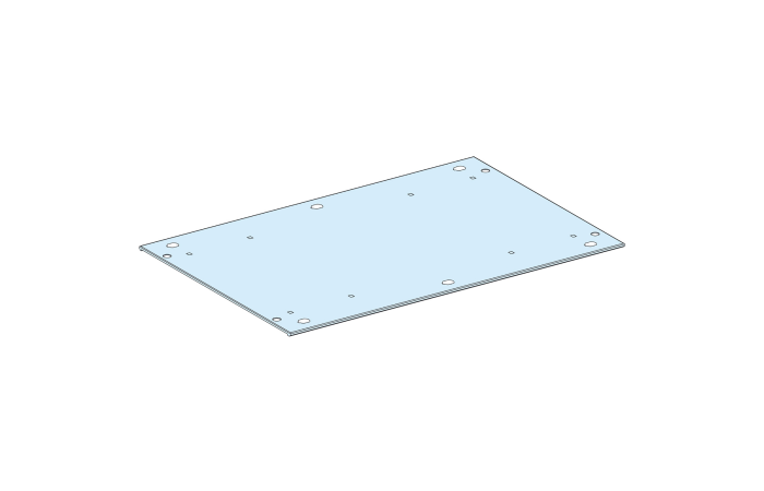 Pokrywa pełna 650x400mm IP30, PrismaSet | LVS08436 Schneider Electric