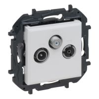 Gniazdo TV-R-SAT końcowe typu gwiazda 1,5 dB, biały, NILOE STEP | 863180B Legrand