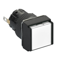 Lampka sygnalizacyjna biała LED 24V kwadratowa plastikowa Harmony XB6 | XB6ECV1BP Schneider Electric