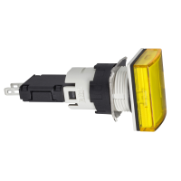 Lampka sygnalizacyjna żółta LED 12-24V prostokątny Harmony XB6 | XB6DV5BB Schneider Electric