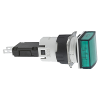 Lampka sygnalizacyjna zielona LED 12-24V kwadratowy Harmony XB6 | XB6CV3BB Schneider Electric