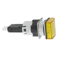 Lampka sygnalizacyjna żółta LED 12-24V kwadratowy Harmony XB6 | XB6CV5BB Schneider Electric
