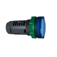 Wskaźnik monolityczny świetlny niebieski LED 230-240 V AC plastikowy Harmony XB5 | XB5EVM6 Schneider Electric