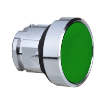 Przycisk Harmony XB4 płaski fi22 zielony samopowrotny bez podświetlenia okrągły metalowy | ZB4BPA3 Schneider Electric