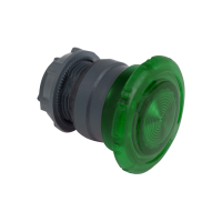 Napęd przycisku grzybkowego Fi-40mm zielony odryglowany przez obrót LED plastikowy Harmony XB5 | ZB5AW733 Schneider Electric