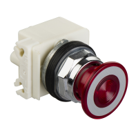 Przycisk grzybkowy podświetlany LED 24V o41 czerwony | 9001KR9P35LRR Schneider Electric