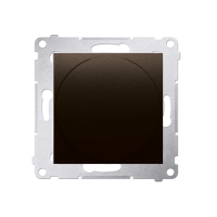 Ściemniacz obrotowy do LED ściemnialnych 230 V (moduł) 2–250 W, brąz mat DS9L.01/46 Simon 54 | DS9L.01/46 Kontakt Simon