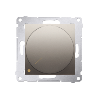 Ściemniacz obrotowy dwubiegunowy do LED ściemnialnych 230V (moduł) 5-215W, złoty mat DS9L2.01/44 | DS9L2.01/44 Kontakt Simon