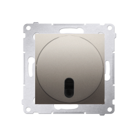 Ściemniacz naciskowy i zdalnie sterowany (moduł) 20–500 W, złoty mat DS13T.01/44 Simon 54 | DS13T.01/44 Kontakt Simon