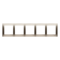 Ramka pięciokrotna PREMIUM IP20/IP44, złoty mat DR5/44 Simon 54 Premium | DR5/44 Kontakt Simon