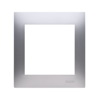 Ramka pojedyncza PREMIUM do puszek karton-gips IP20/IP44, srebrny mat DRK1/43 Simon 54 Premium | DRK1/43 Kontakt Simon
