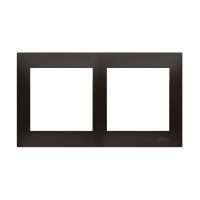 Ramka podwójna PREMIUM do puszek karton-gips IP20/IP44, antracyt DRK2/48 Simon 54 Premium | DRK2/48 Kontakt Simon