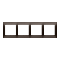 Ramka poczwórna PREMIUM do puszek karton-gips IP20/IP44, brąz mat DRK4/46 Simon 54 Premium | DRK4/46 Kontakt Simon