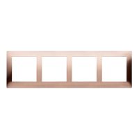 Ramka poczwórna PREMIUM IP20/IP44, miedź rustykalna DR4/36 Simon 54 Premium | DR4/36 Kontakt Simon