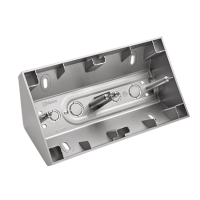 Puszka n/t narożna 2-krotna do ramek PREMIUM, srebrny mat DPNR2/43 Simon 54 Premium | DPNR2/43 Kontakt Simon