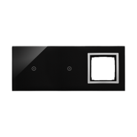 Panel dotykowy S54, 3 moduły, 1 pole dotyk.+1 pole dotyk.,+1 otwór na osprzęt S54, księżycowa lawa | DSTR3110/74 Kontakt Simon