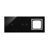 Panel dotykowy S54, 3 moduły, 1 pole dotyk.+2 pola dotyk. poziom+1 otwór na osprzęt, księżycowa lawa | DSTR3120/74 Kontakt Simon