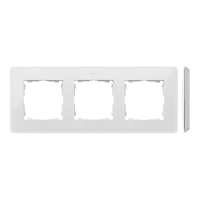 Ramka potrójna, biała, podstawa szara, Simon 82 Detail Original | 8200630-030 Kontakt Simon