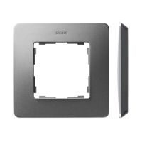 Ramka pojedyncza, Detail ORIGINAL-air, aluminium / podstawa czarna 8200610-293 Simon 82 Detail | 8200610-293 Kontakt Simon