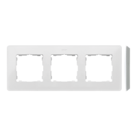 Ramka potrójna, Detail ORIGINAL-premium, biała / podstawa Aluminiowa 8200630-230 Simon 82 Detail | 8200630-230 Kontakt Simon