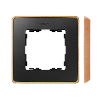 Ramka pojedyncza, Detail SELECT-drewno, grafit / podstawa Drewno 8201610-271 Simon 82 Detail | 8201610-271 Kontakt Simon