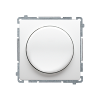 Ściemniacz naciskowo-obrotowy jednobiegunowy do LED ściemnialnych, biały BMS9L.01/11 Simon Basic | BMS9L.01/11 Kontakt Simon