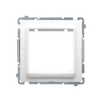 Adapter (przejściówka) na osprzęt standardu 45×45mm, biały BMA45M/11 Simon Basic | BMA45M/11 Kontakt Simon