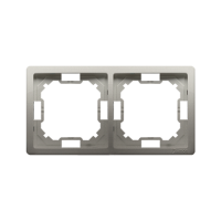 Ramka podwójna uniwersalna stal satynowa BMR2/29 Simon Basic | BMR2/29 Kontakt Simon