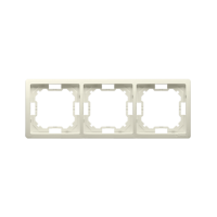 Ramka potrójna uniwersalna poziom i pion, beż BMR3/12 Simon Basic | BMR3/12 Kontakt Simon