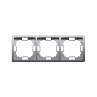 Ramka potrójna uniwersalna poziom i pion, stal inox BMR3/21 Simon Basic | BMR3/21 Kontakt Simon