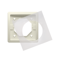 Ramka pojedyncza do wersji bryzgoszczelnej IP44 z uszczelką, beż BMR1B/12 Simon Basic | BMR1B/12 Kontakt Simon