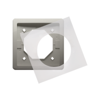 Ramka pojedyncza do wersji bryzgoszczelnej IP44 z uszczelką, satynowy BMR1B/29 Simon Basic | BMR1B/29 Kontakt Simon