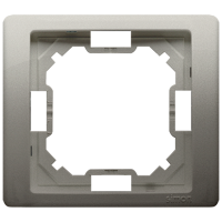 Ramka pojedyncza uniwersalna satynowa BMRC1/29 Simon Basic Neos | BMRC1/29 Kontakt Simon