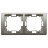 Ramka podwójna uniwersalna poziom i pion, satynowy BMRC2/29 Simon Basic Neos | BMRC2/29 Kontakt Simon