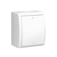 Łącznik dwubiegunowy bryzgoszczelny IP54 z podświetleniem, 10AX, 250V, zaciski śrubowe, biały | AQW2L/11 Kontakt Simon