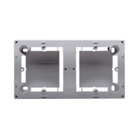 Puszka n/t płytka (31mm) podwójna, stal inox MPN2/21 | MPN2/21 Kontakt Simon
