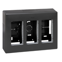 Obudowa n/t S500 3-modułowa, 6x K45, kompletna, szary grafit 51000003-038 Simon Connect | 51000003-038 Kontakt Simon