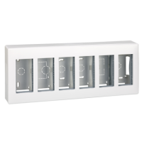 Obudowa n/t S500 6-modułowa, 12x K45, kompletna, czysta biel 51000006-030 Simon Connect | 51000006-030 Kontakt Simon