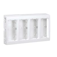 Obudowa n/t 4-modułowa, 8x K45, czysta biel Simon Connect | SBC450/9 Kontakt Simon